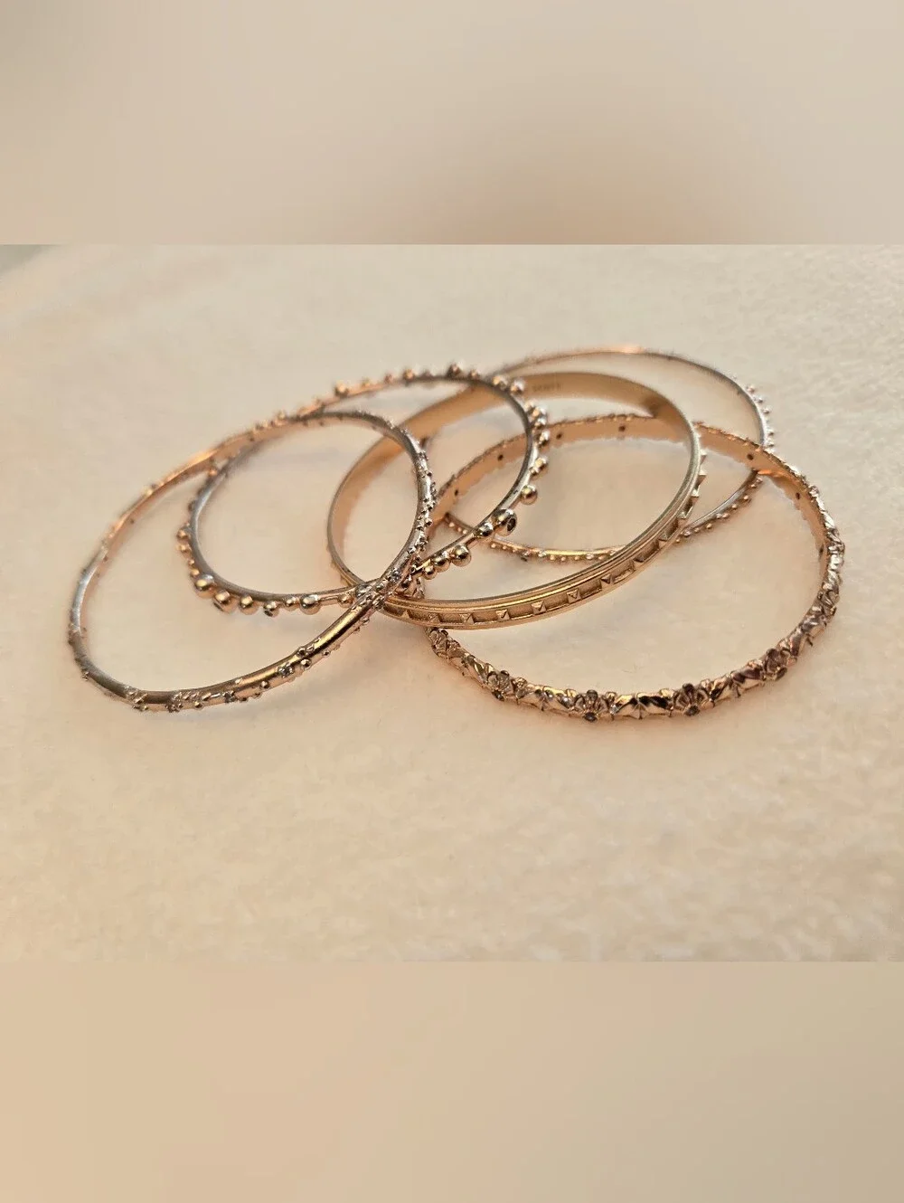 Kendra Scott Kingsley Rose Gold Set 5 Bangle Bracelets